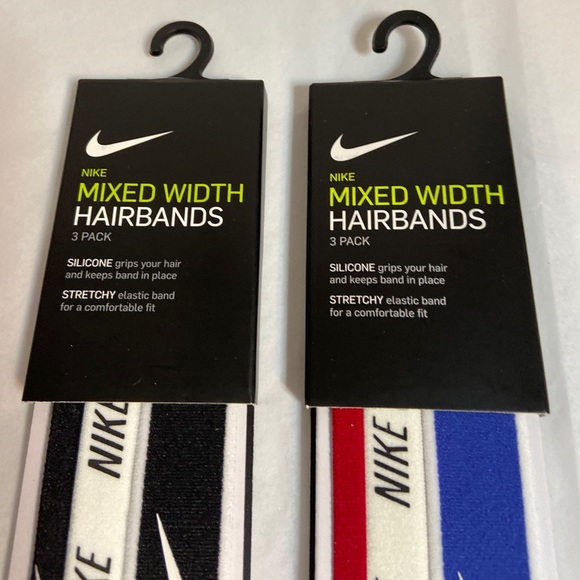 2pks of Nike Mixed Width Hairbands 3/pk - Picture 4 of 5
